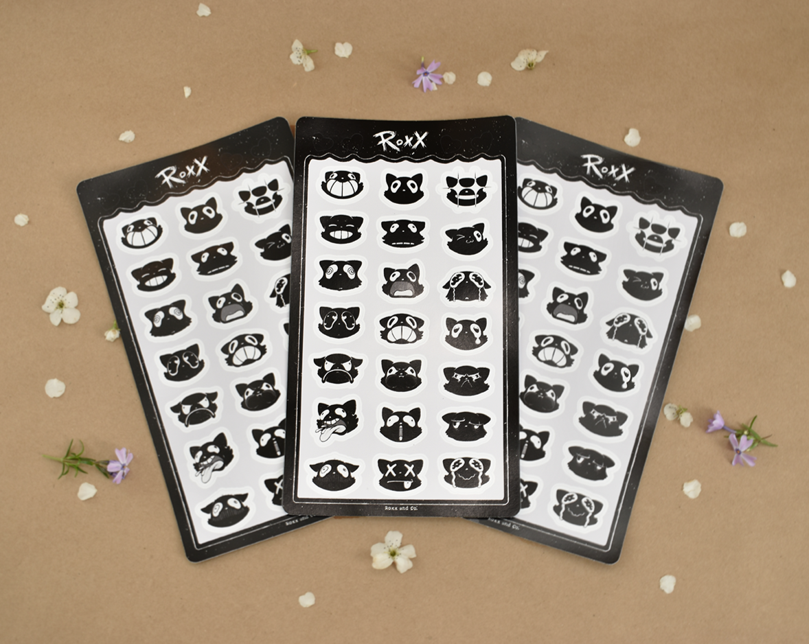 Roxx Expressions Sticker Sheet