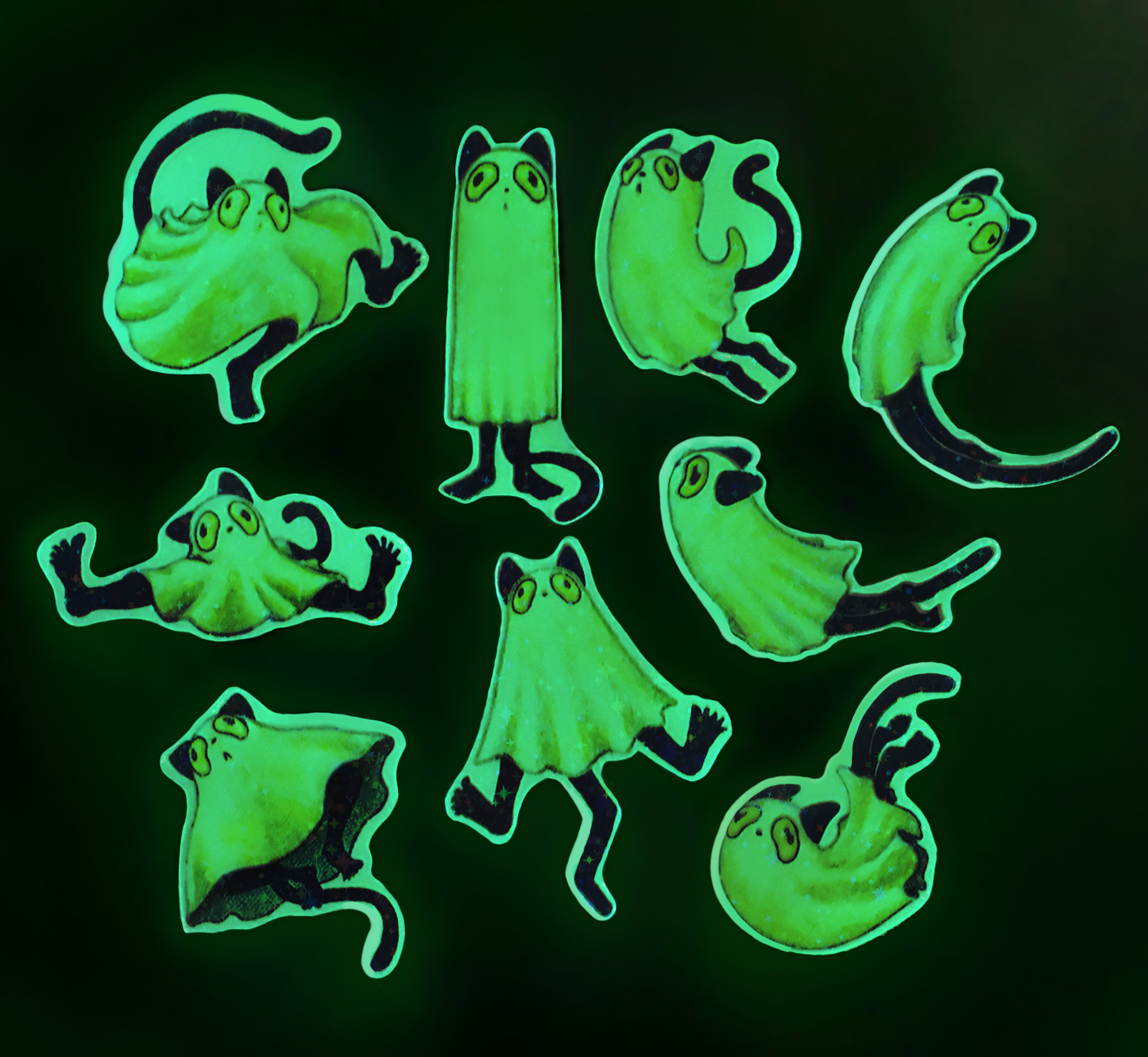 Roxx Ghosties | Sparkly Glow-in-the-Dark Stickers